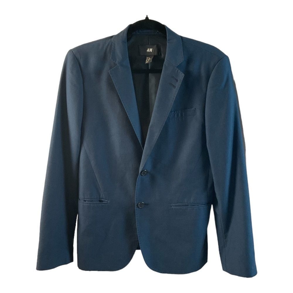 H&M Men's Size 36R Blue Two button Dress Blazer.